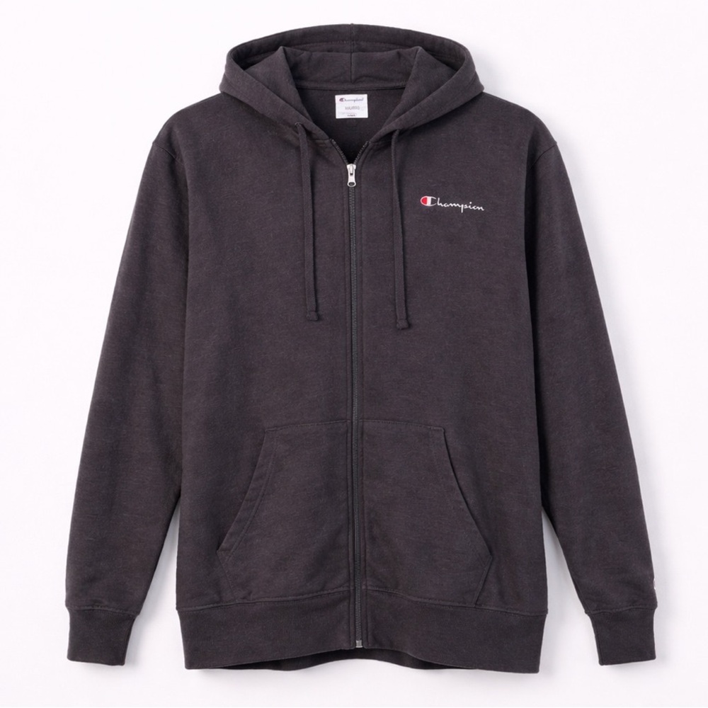Champion Zip Up Hoodie Charcoal Gray XXL